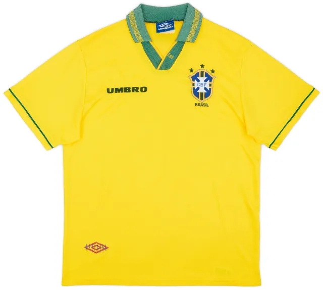 Umbro 1993-94 Brazil Home Shirt - 7/10 - (L)