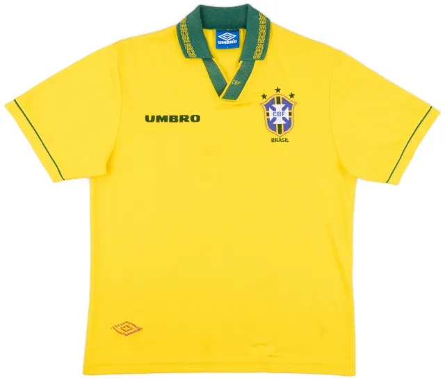 Umbro 1993-94 Brazil Home Shirt - 6/10 - (L)