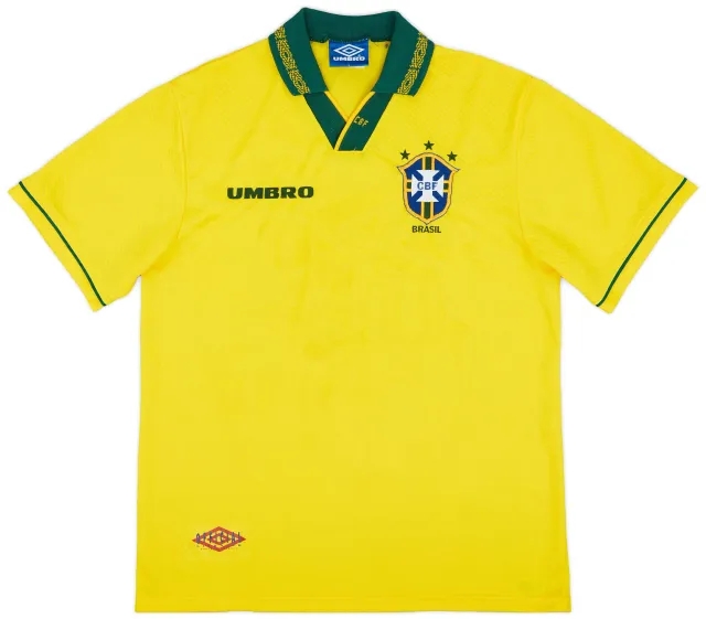 Umbro 1993-94 Brazil Home Shirt - 7/10 - (L)