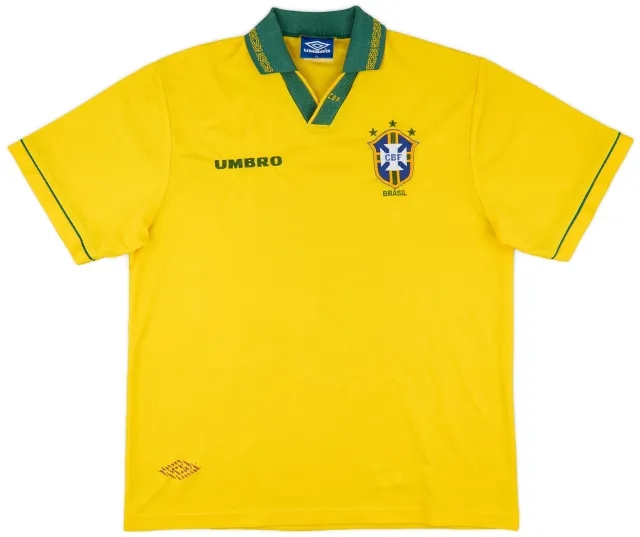 Umbro 1993-94 Brazil Home Shirt - 7/10 - (XL)