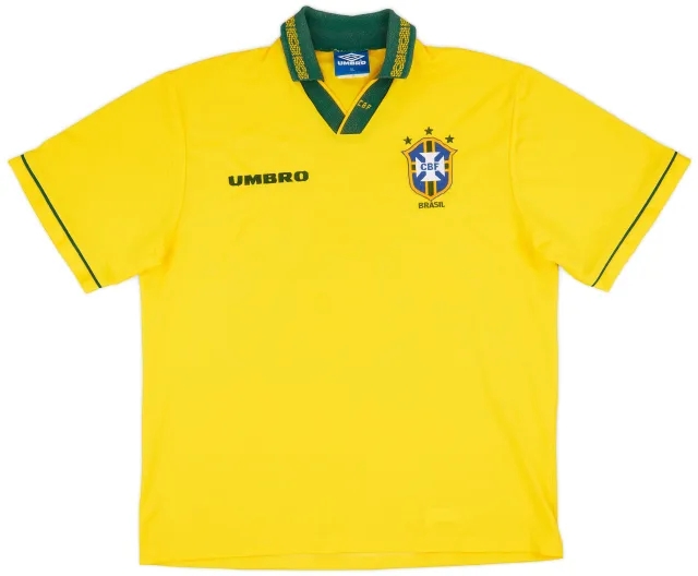 Umbro 1993-94 Brazil Home Shirt - 7/10 - (XL)