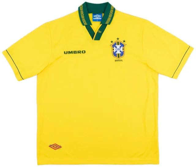 Umbro 1993-94 Brazil Home Shirt - 9/10 - (XL)