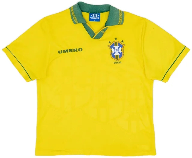 Umbro 1993-94 Brazil Home Shirt - 7/10 - (M)