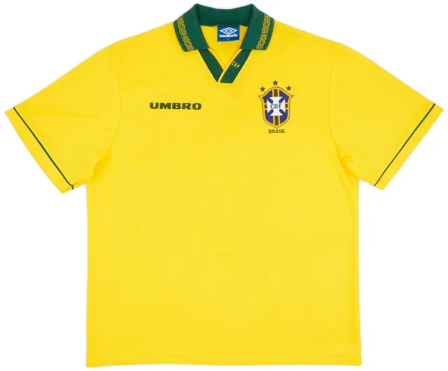 Umbro 1993-94 Brazil Home Shirt - 9/10 - (XL)