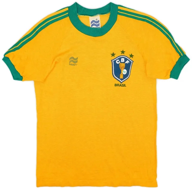 1980s Brazil Penalty Fan Home Shirt - 8/10 - (S)