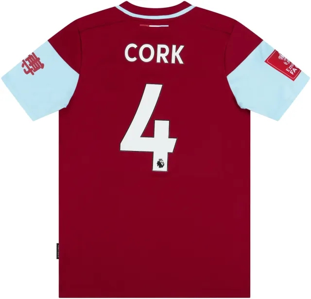 Umbro 2020-21 Burnley Match Issue FA Cup Home Shirt Cork #4