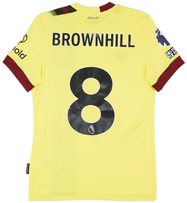 Umbro 2023-24 Burnley Match Issue Away Shirt Brownhill #8