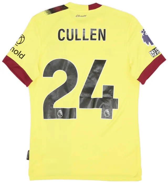 Umbro 2023-24 Burnley Match Issue Away Shirt Cullen #24