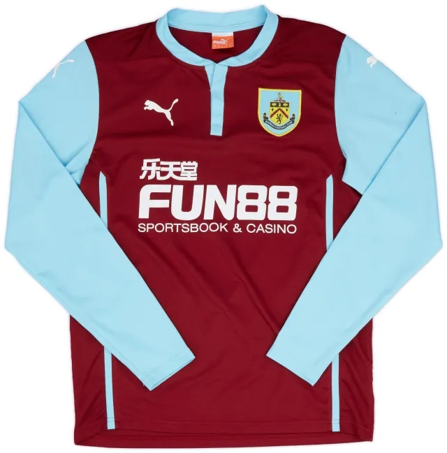 Puma 2014-15 Burnley L/S Home Shirt - 7/10 - (M)