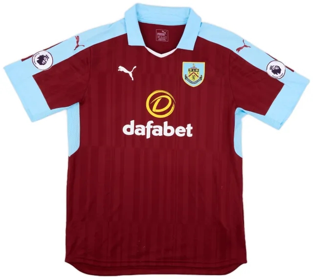 Puma 2016-17 Burnley Home Shirt - 7/10 - (XL)
