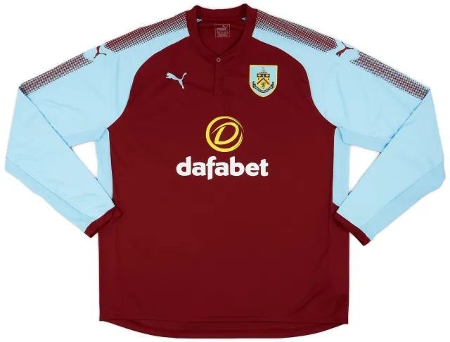 Puma 2017-18 Burnley Home L/S Shirt - 9/10 - (3XL)