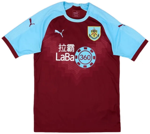 Puma 2018-19 Burnley Home Shirt - 8/10 - (M)