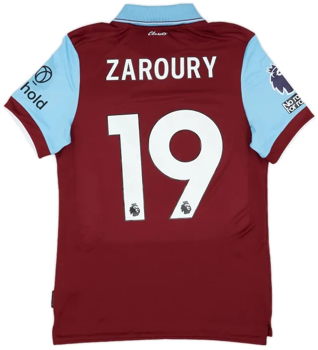 Umbro 2023-24 Burnley Match Issue Home Shirt Zaroury #19