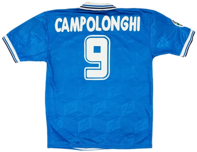 1996-97 Brescia Match Issue Home Shirt Campolonghi #9