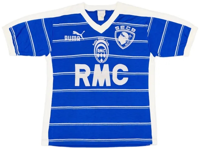 Puma 1982-83 SC Bastia Home Shirt - 8/10 - (M)
