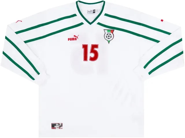 Puma 2000 Bulgaria Match Worn Home L/S Shirt #15 (Pazin) v Denmark