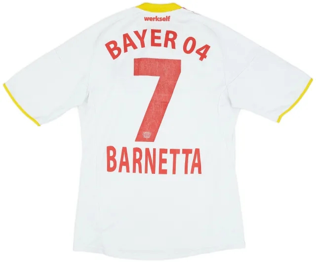 adidas 2009-10 Bayer Leverkusen Away Shirt Barnetta #7 - 6/10 - (S)