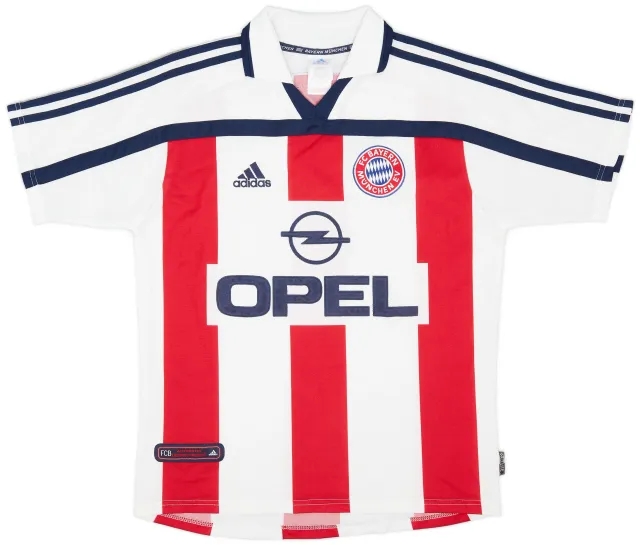 adidas 2000-01 Bayern Munich Away Shirt - 9/10 - (XL.Boys)