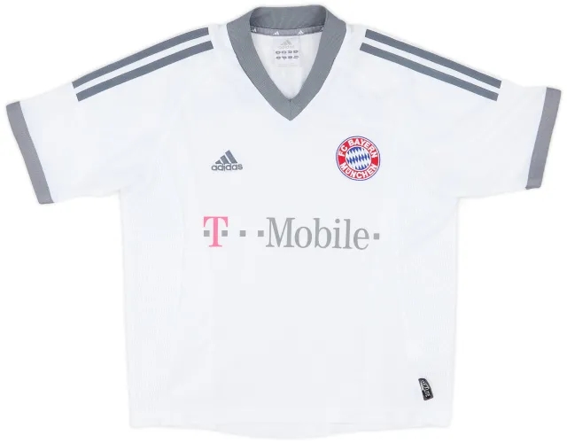 adidas 2002-03 Bayern Munich Away Shirt - 9/10 - (M.Boys)