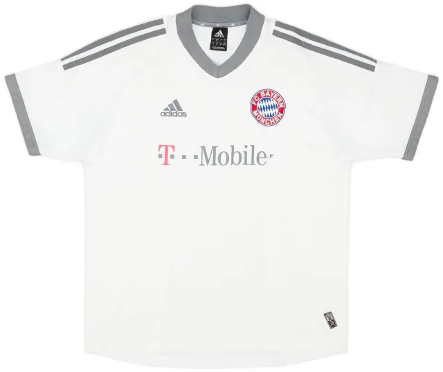 adidas 2002-03 Bayern Munich Away Shirt - 7/10 - (XL.Boys)