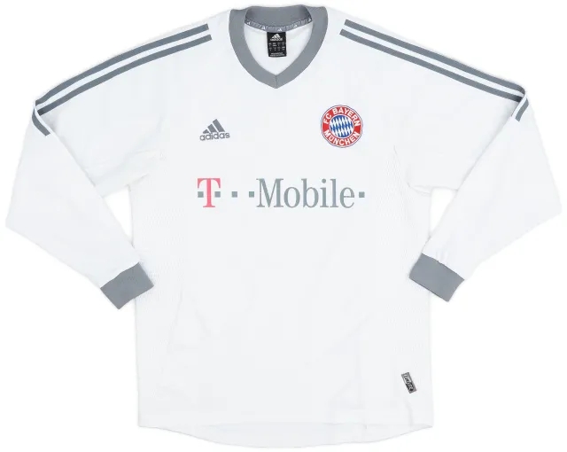 adidas 2002-03 Bayern Munich Away L/S Shirt - 5/10 - (S)