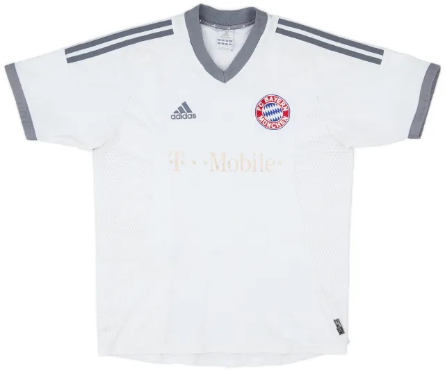 adidas 2002-03 Bayern Munich Away Shirt - 4/10 - (XL.Boys)
