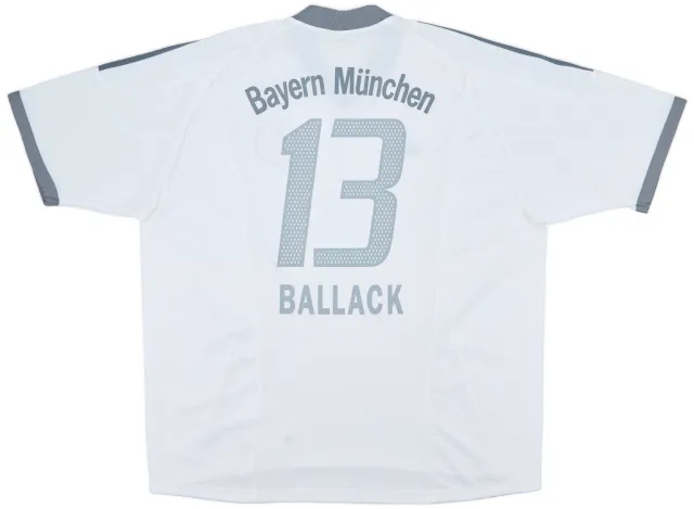 adidas 2002-03 Bayern Munich Away Shirt Ballack #13 - 7/10 - (XXL)