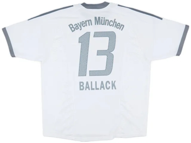 adidas 2002-03 Bayern Munich Away Shirt Ballack #13 - 7/10 - (XL)