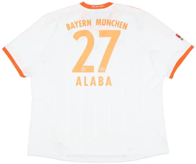 adidas 2012-13 Bayern Munich Away Shirt Alaba #27 - 7/10 - (3XL)