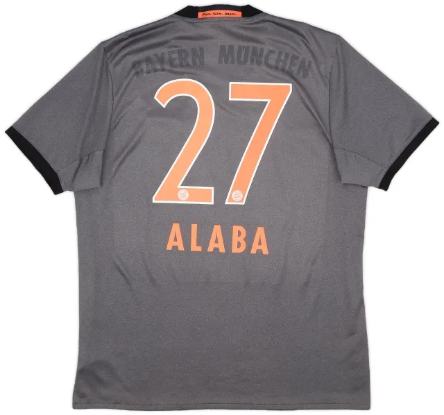 adidas 2016-17 Bayern Munich Away Shirt Alaba #27 - 4/10 - (L)