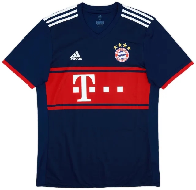 adidas 2017-18 Bayern Munich Away Shirt - 9/10 - (M)