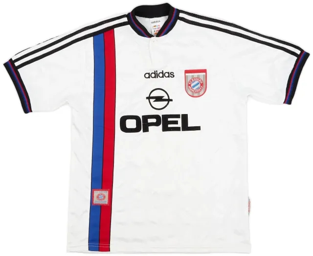 adidas 1996-98 Bayern Munich Away Shirt - 9/10 - (XL.Boys)