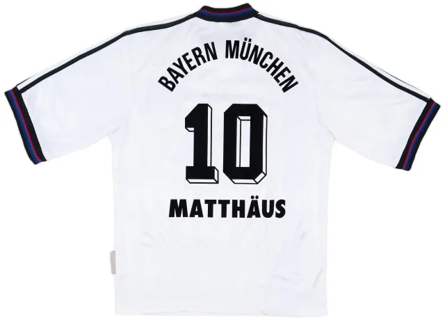 adidas 1996-98 Bayern Munich Away Shirt Matthaus #10 - 7/10 - (S)