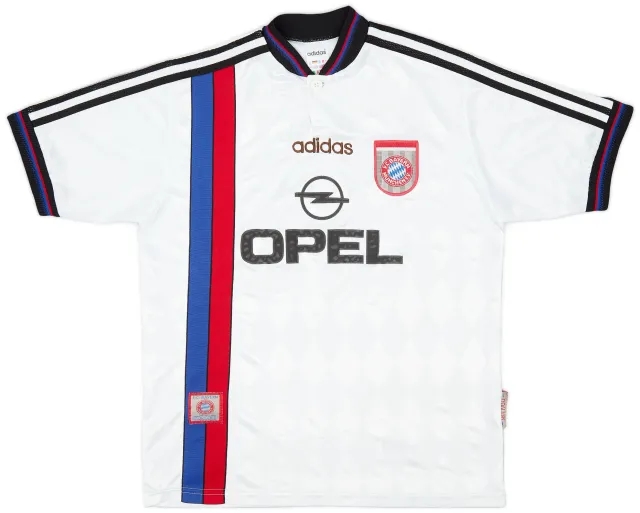 adidas 1996-98 Bayern Munich Away Shirt - 8/10 - (XL.Boys)