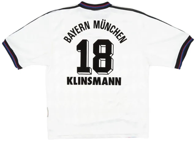 adidas 1996-98 Bayern Munich Away Shirt Klinsmann #18 - 6/10 - (M)