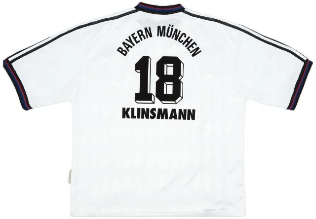 adidas 1996-98 Bayern Munich Away Shirt Klinsmann #18 - 9/10 - (XXL)