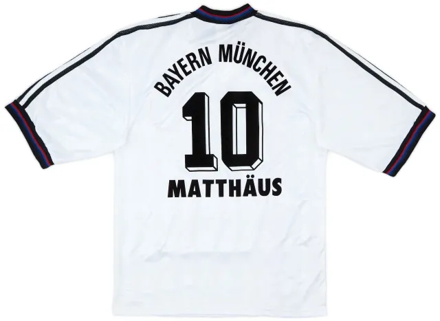 adidas 1996-98 Bayern Munich Away Shirt Matthaus #10 - 8/10 - (S)