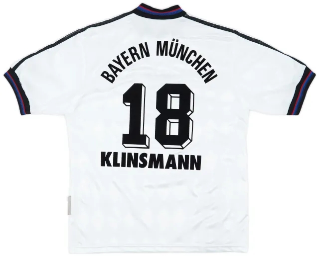 adidas 1996-98 Bayern Munich Away Shirt Klinsmann #18 - 6/10 - (M)