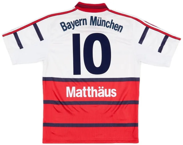 adidas 1998-00 Bayern Munich Away Shirt Matthaus #10 - 5/10 - (S)