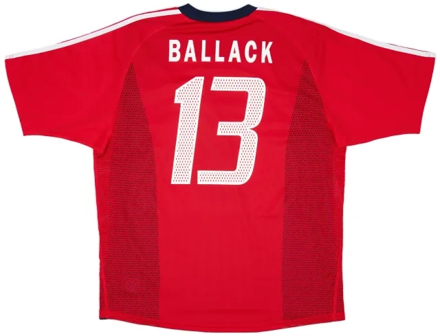 adidas 2002-03 Bayern Munich Player Issue CL Shirt Ballack #13 - 7/10 - (L)