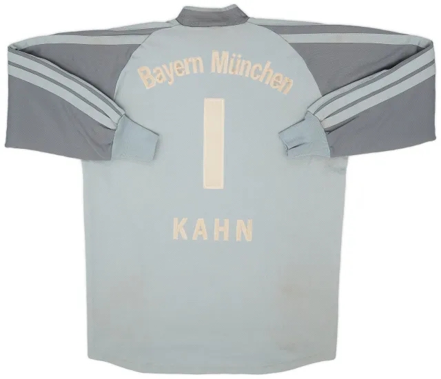 adidas 2001-02 Bayern Munich GK Shirt Kahn #1 - 7/10 - (S)