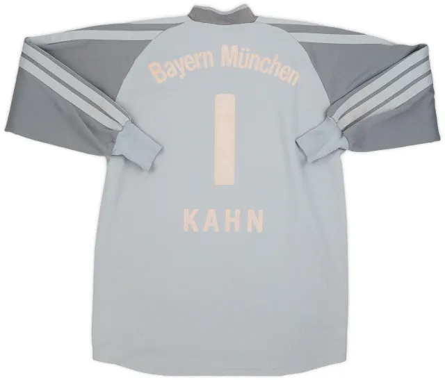 adidas 2001-02 Bayern Munich GK Shirt Kahn #1 - 6/10 - (S)