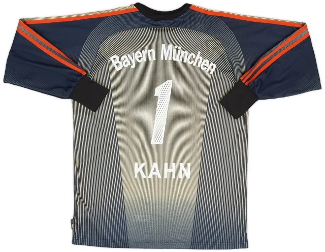 adidas 2003-04 Bayern Munich GK Shirt Kahn #1 - 7/10 - (S)
