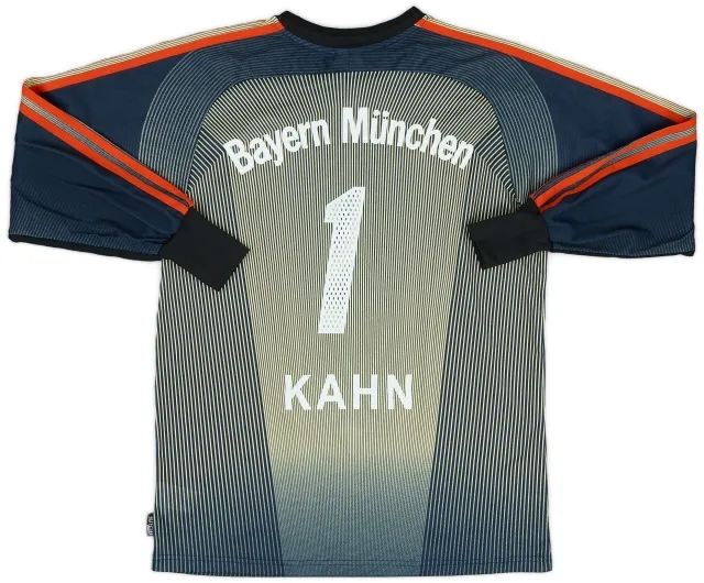adidas 2003-04 Bayern Munich GK Shirt Kahn #1 - 7/10 - (S)
