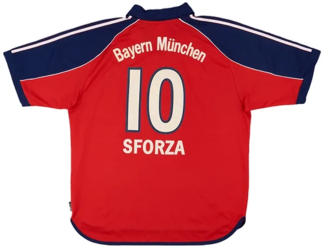 adidas 1999-01 Bayern Munich Home Shirt Sforza #10 - 6/10 - (XL)