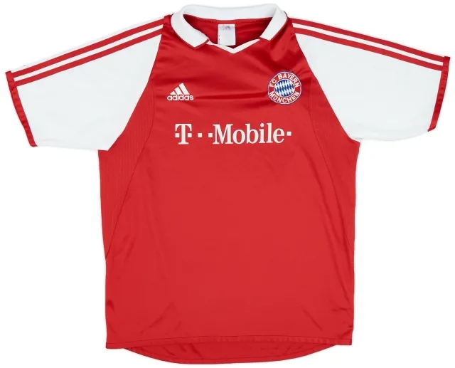adidas 2003-04 Bayern Munich Home Shirt - 8/10 - (XL.Boys)
