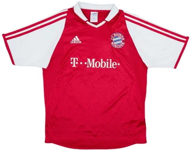 adidas 2003-04 Bayern Munich Home Shirt - 8/10 - (XL.Boys)