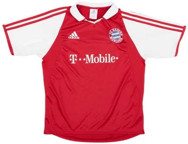 adidas 2003-04 Bayern Munich Home Shirt - 7/10 - (XL.Boys)