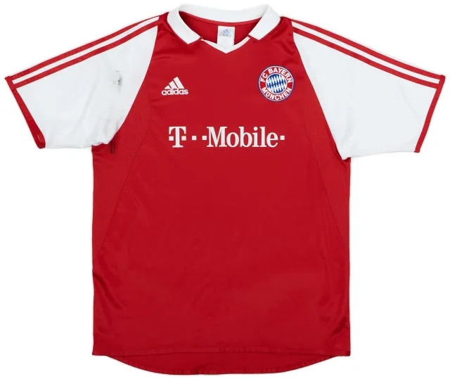 adidas 2003-04 Bayern Munich Home Shirt - 4/10 - (XL.Boys)