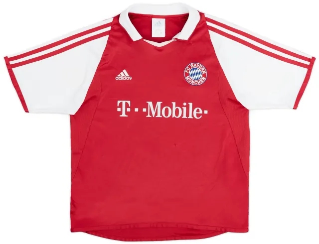adidas 2003-04 Bayern Munich Home Shirt - 7/10 - (L.Boys)